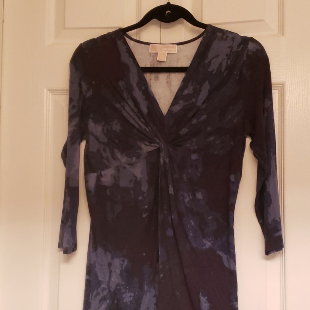 Womens Michael Kors Tie Dyed V neck tshirt